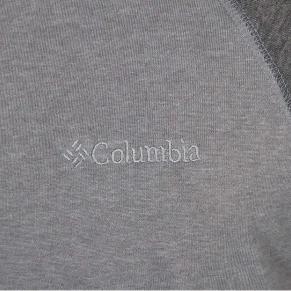Columbia Men's Long Sleeve Raglan Tee Blue - Picture 7 of 11